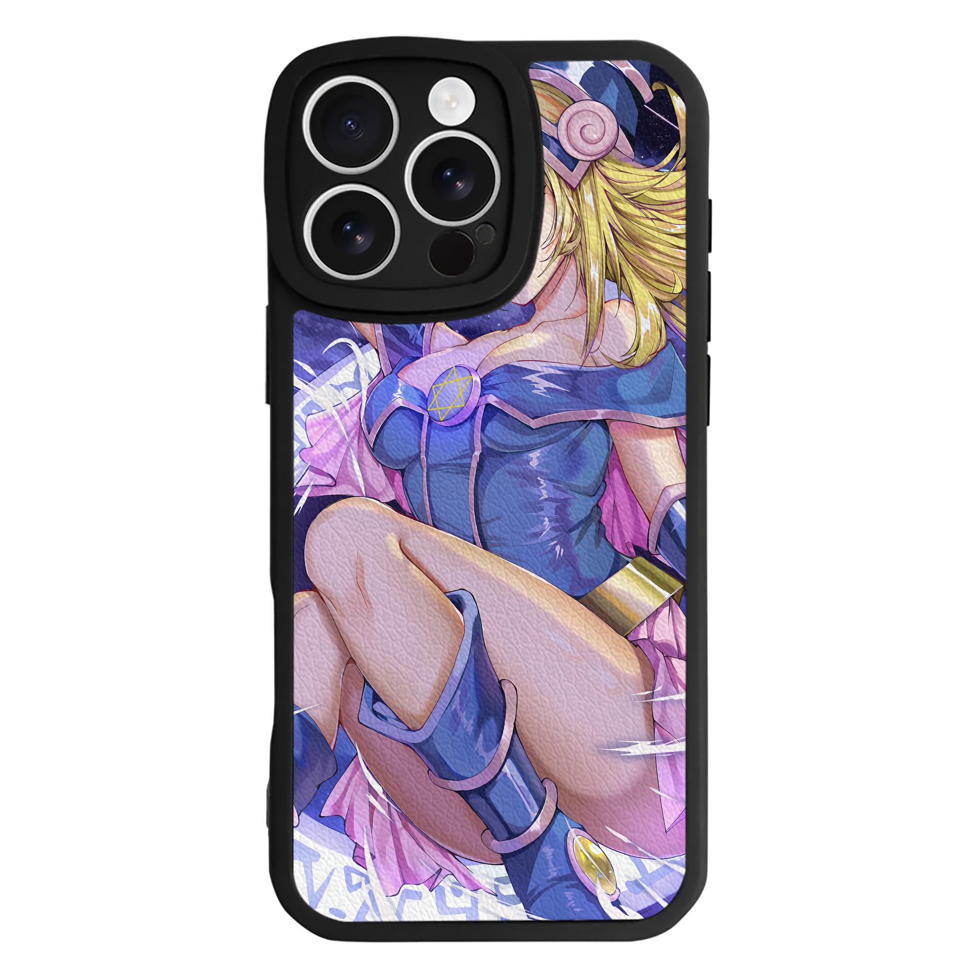 （画像用） 遊☆戯☆王 Yu-Gi-Oh! 【iPhone 16シリーズ対応】シリコンスマホケース（レザー調） 材質：シリコン